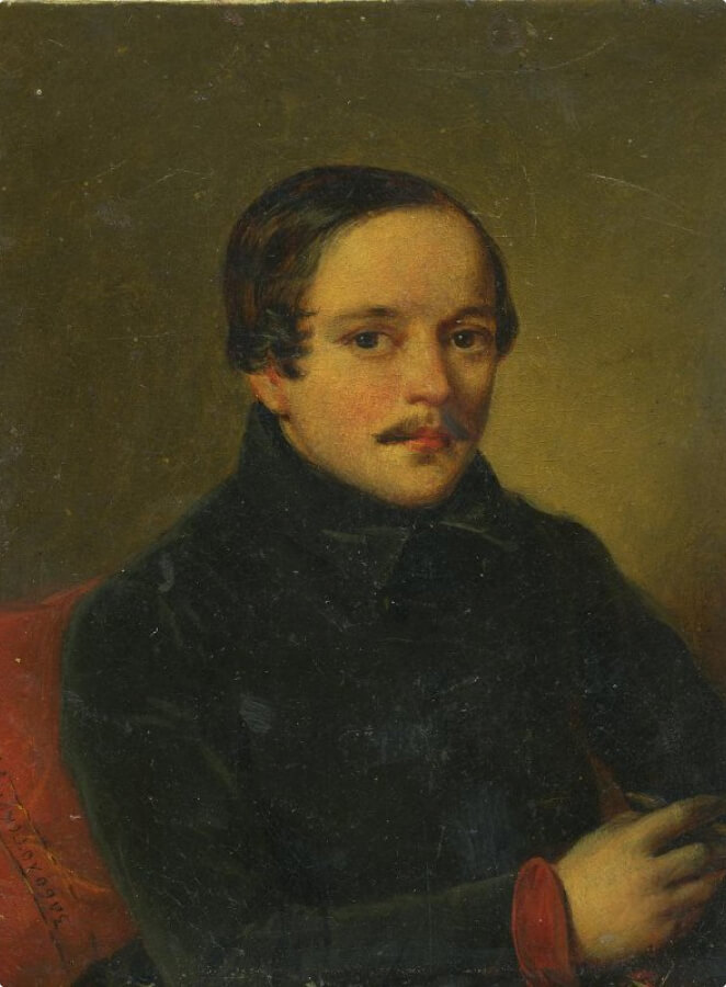 Портрет М. Ю. Лермонтова. Худ. — П. Е. Заболотский. 1839