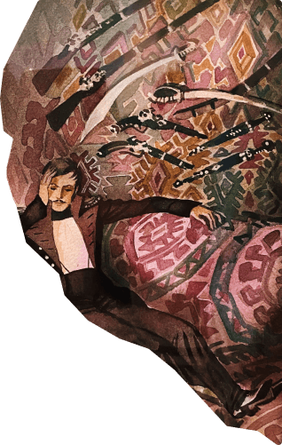 Иллюстрация к роману «Герой нашего времени». 1972