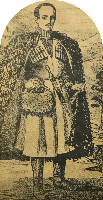М. Ю. Лермонтов на Кавказе. Худ. — Юнусилау Магомед Каир-Магома. 1957-65 гг.