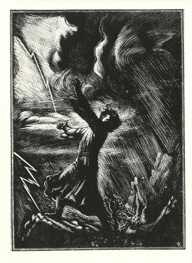 Иллюстрация Ф. Д. Константинова к поэме «Мцыри». XX в