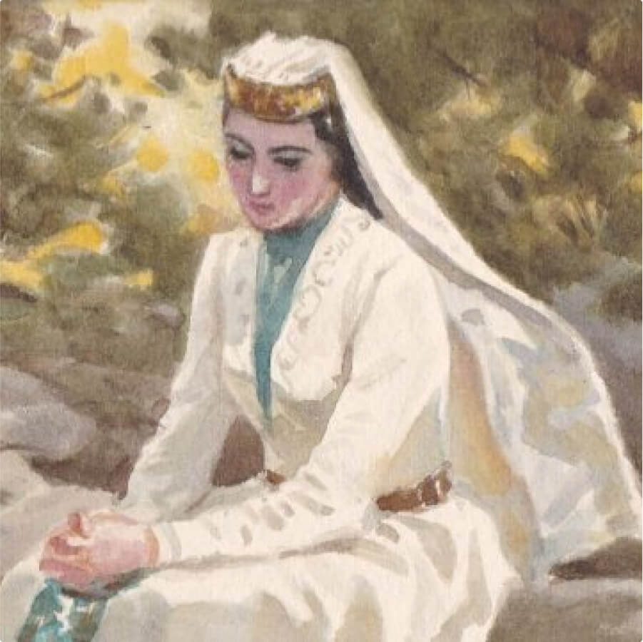 Иллюстрация Л. Непомнящего к роману «Герой нашего времени». 1883