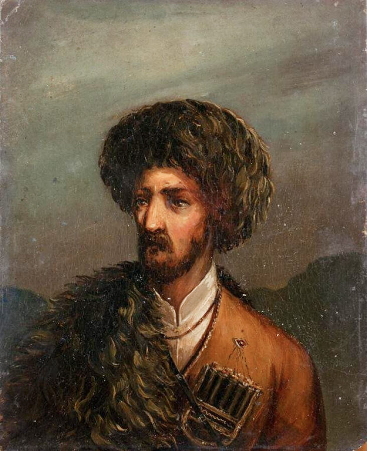 Картина М. Ю. Лермонтова «Черкес». 1838