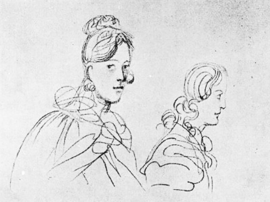 В. Лопухина и др. Рисунок М. Ю. Лермонтова