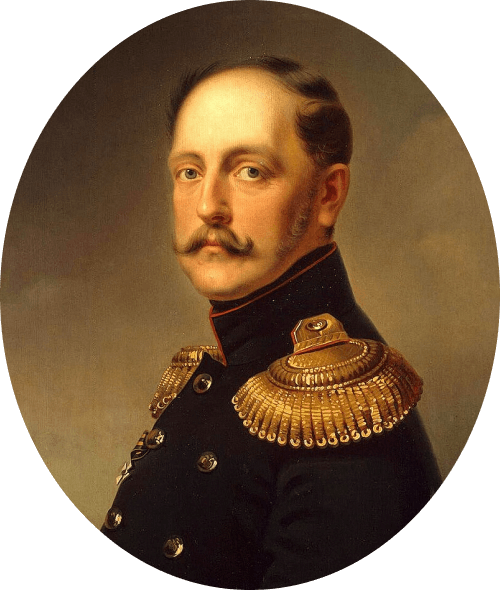 Портрет императора Николая I. Худ. — Е. И. Ботман. 1850-е гг.