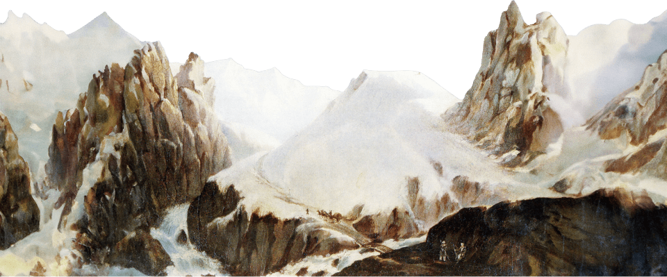 Крестовая гора. Худ. — М. Ю. Лермонтов. 1837–1838